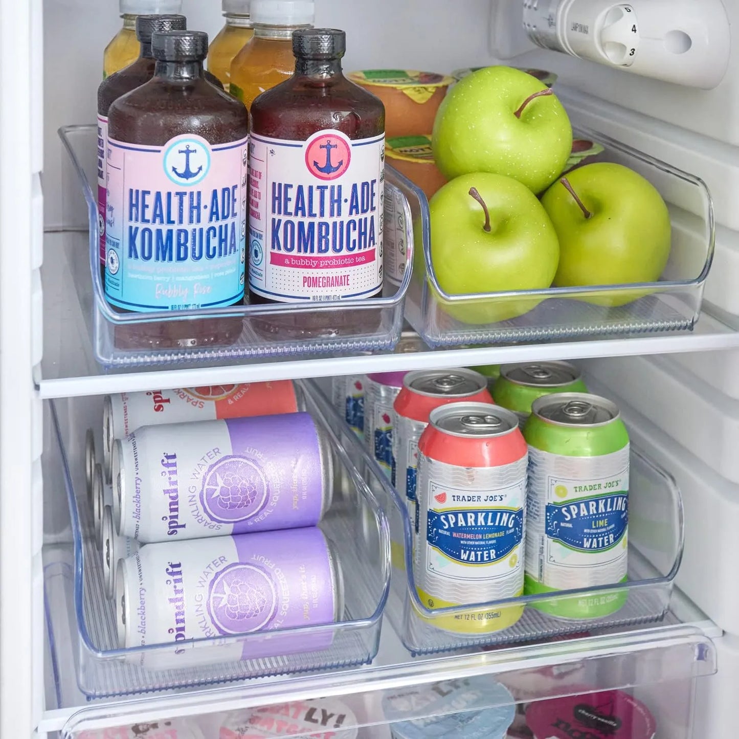 Contenedor Organizador iDesign Linus Para Refrigerador Y Congelador 11 X 7 X 3.5 Pulgadas Transparente
