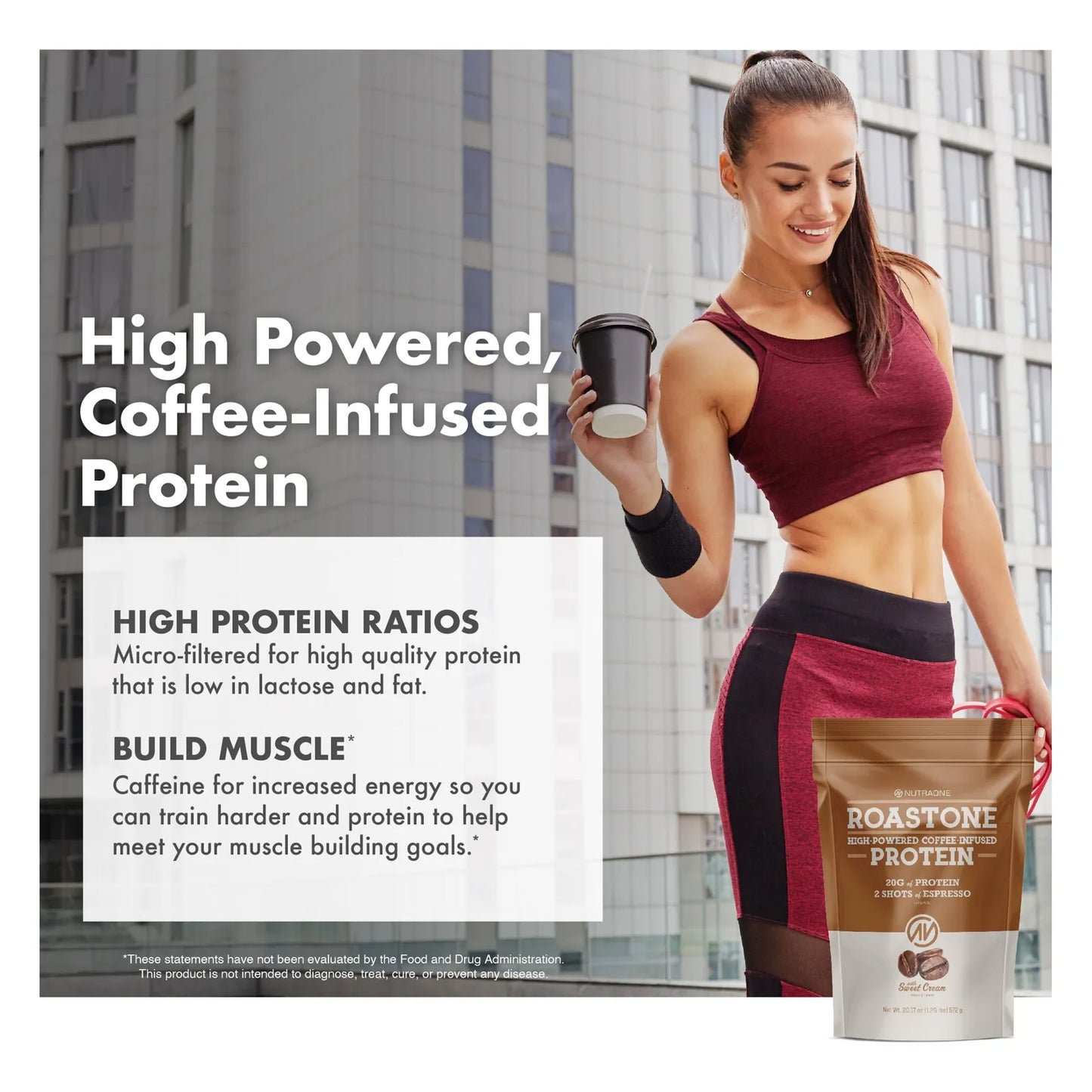 RoastOne Proteína De Café En Polvo 160 Mg Cafeína Energía Y Concentración
