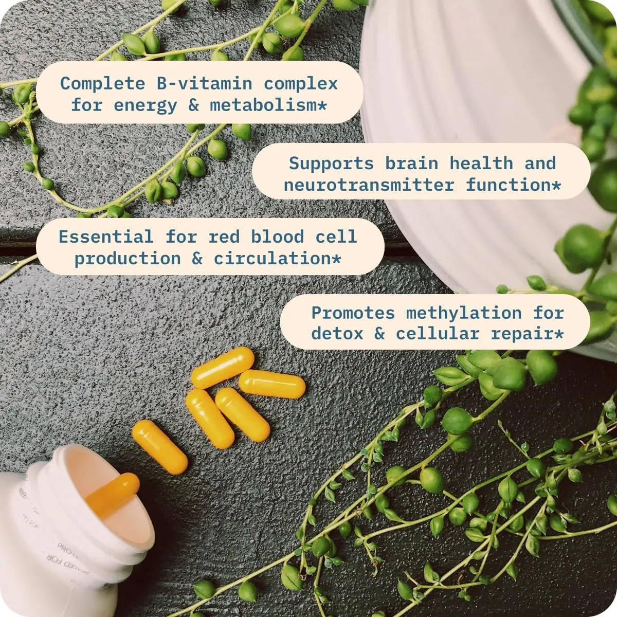 Complejo De Vitamina B BodyBio 90 Capsulas Energia Metabolismo Salud