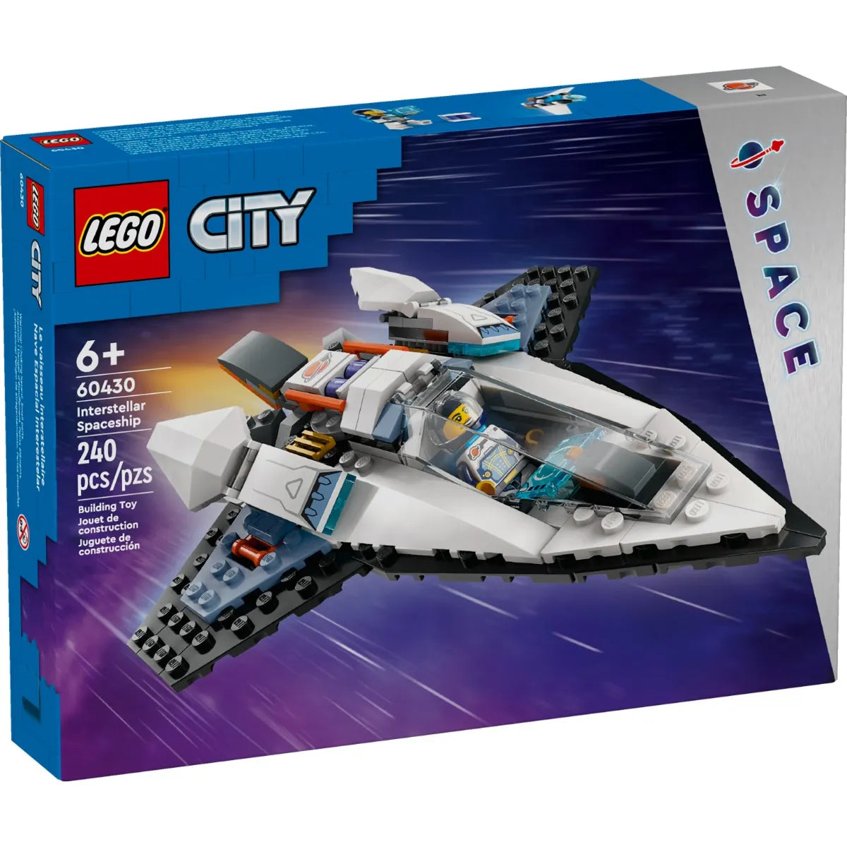 Set Lego City Space 60430 Nave Espacial Interestelar 240 Piezas Diversión Educativa