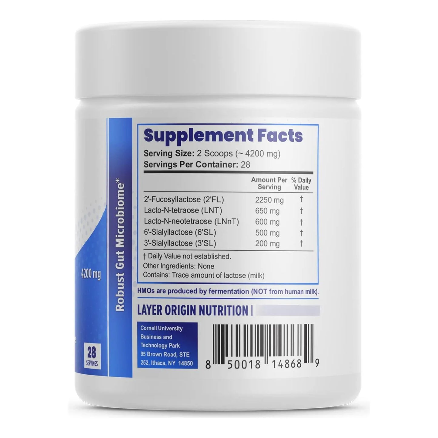 Mezcla Prebiótica SuperHMO Con 5 HMO Para Salud Intestinal Y Digestión Polvo 28 Porciones