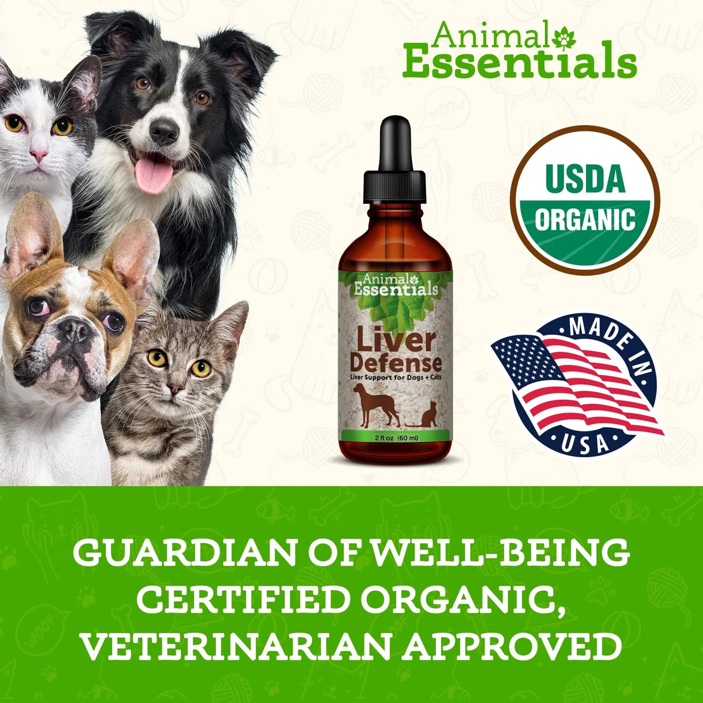 Liver Defense Soporte Hepático Para Perros Y Gatos 60ml Promueve Función Hepática Saludable