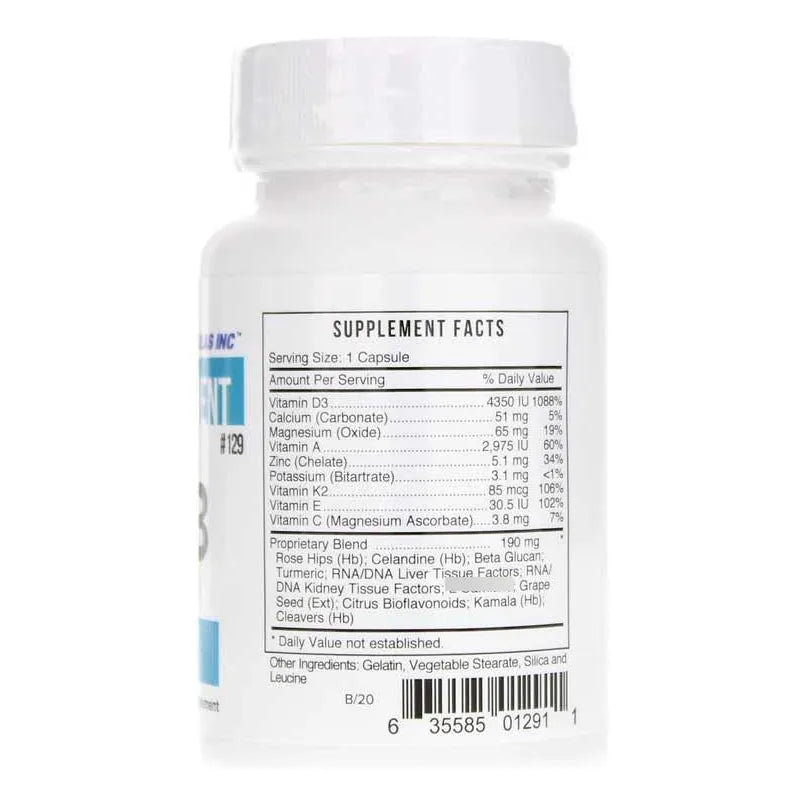 Vitamina D3 Plus 1000 UI Con K2 Soporte Inmunologico Renal Y Hepatico 30 Capsulas