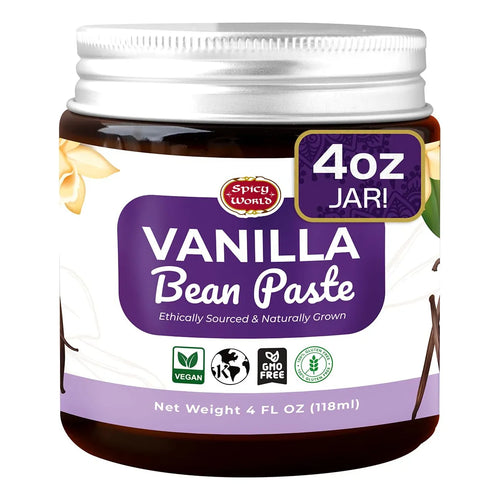 Pasta De Vainilla Natural 113g Con Agave Orgánico Puro Vegano Sin Gluten