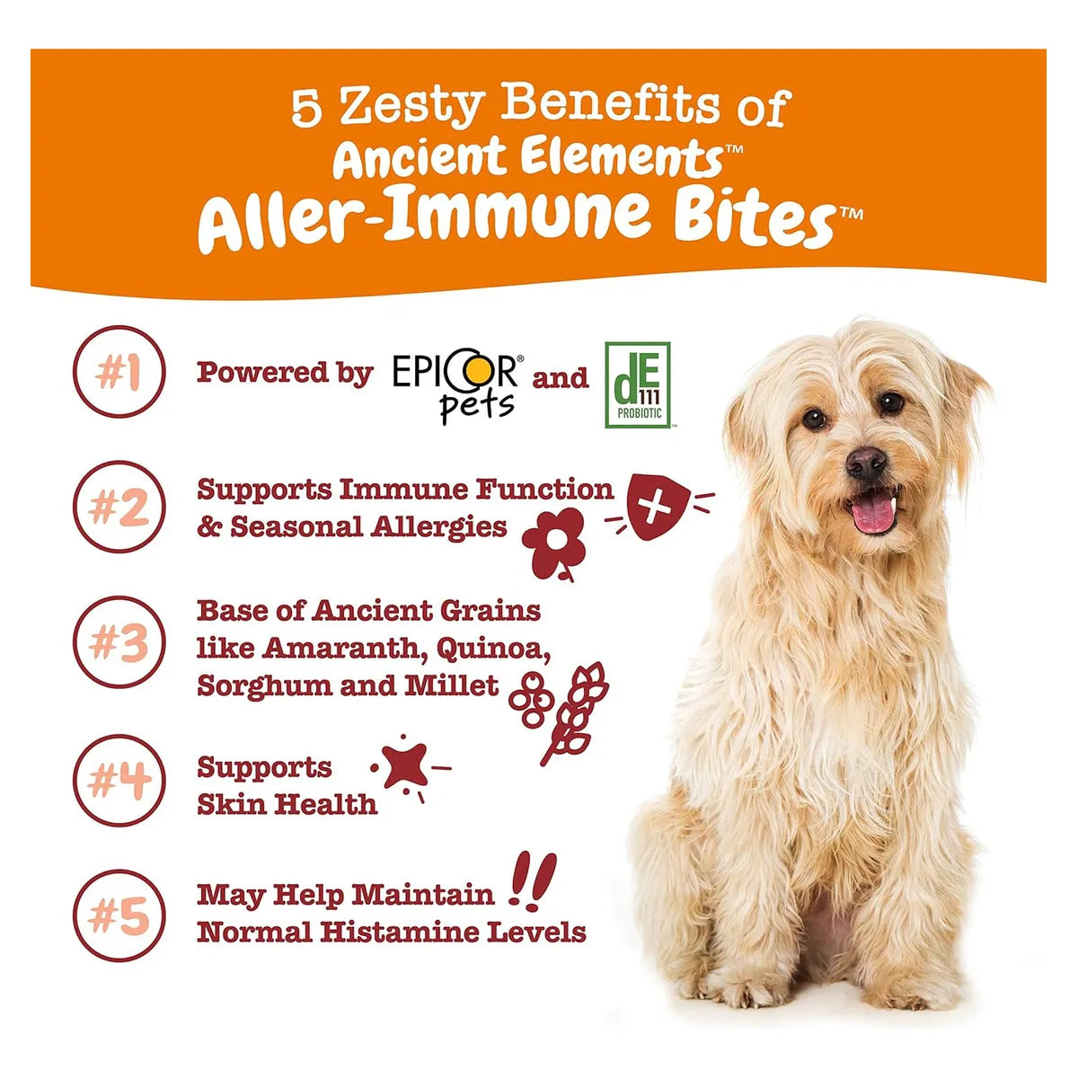 Suplemento Para Perros Alivio Alergias Omega 3 Masticables Zesty Paws Piel Saludable