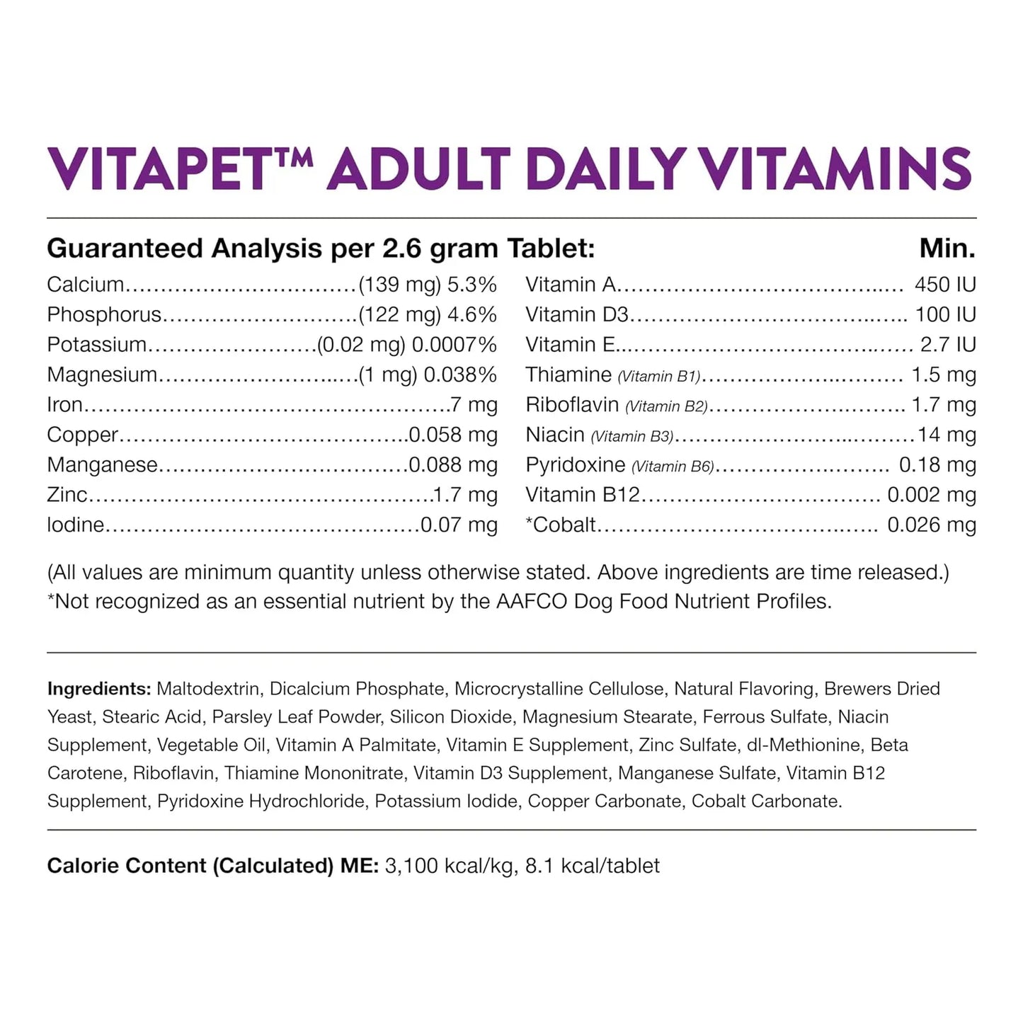 Tabletas Para Mejorar Aliento Perros Adultos NaturVet Vita Pet Plus Liberacion Prolongada 365 Ct