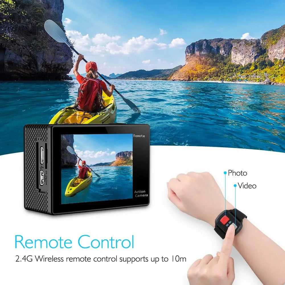 Akaso Ek7000 4K Wifi Ultra HD Cámara De Acción Impermeable Con Control Remoto