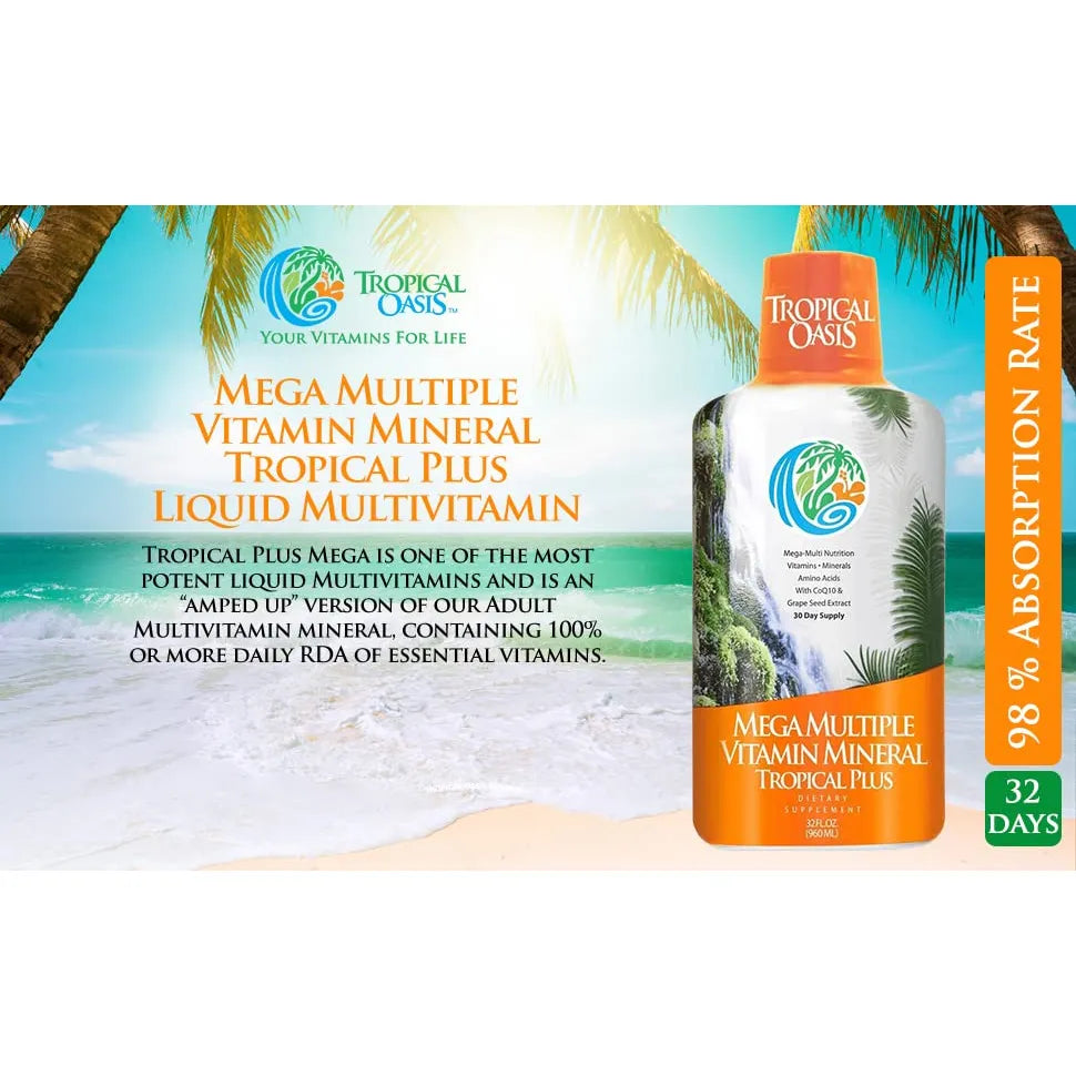 Mega Multi Master Multivitaminico Liquido 32 Onzas Potente Y Completo