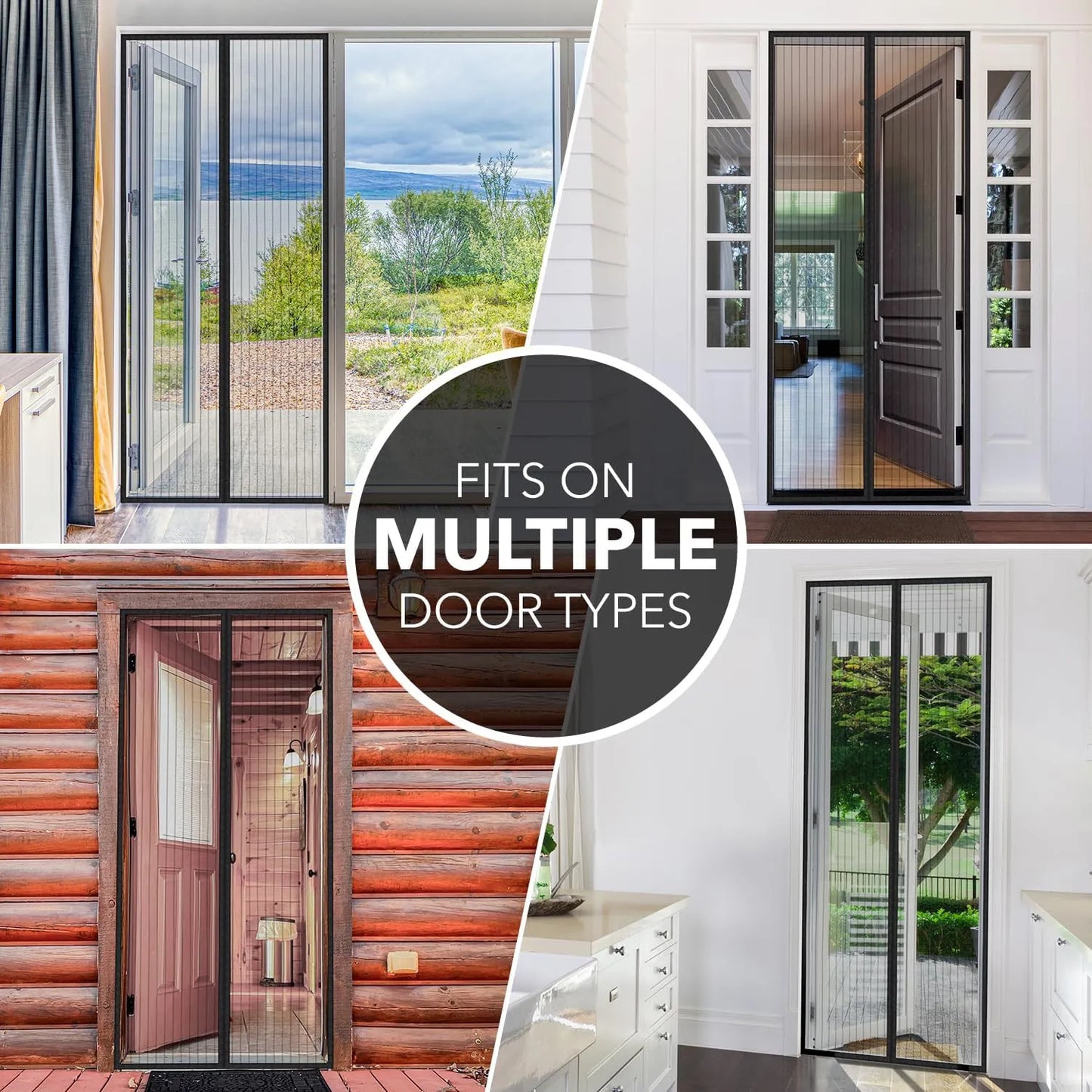 Mosquitero Para Puerta Flux Phenom Malla Retractil Corrediza Protección Sin Esfuerzo