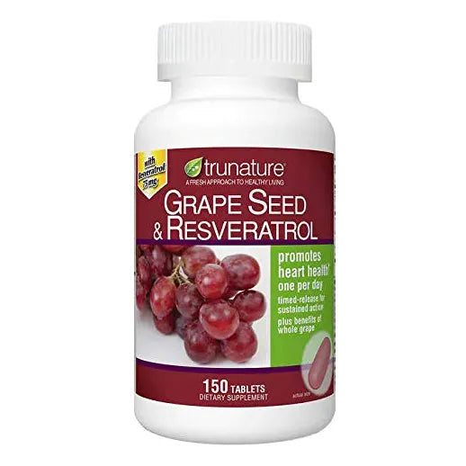 Semillas De Uva Con Resveratrol 150 Capsulas Blandas Corazon Sano