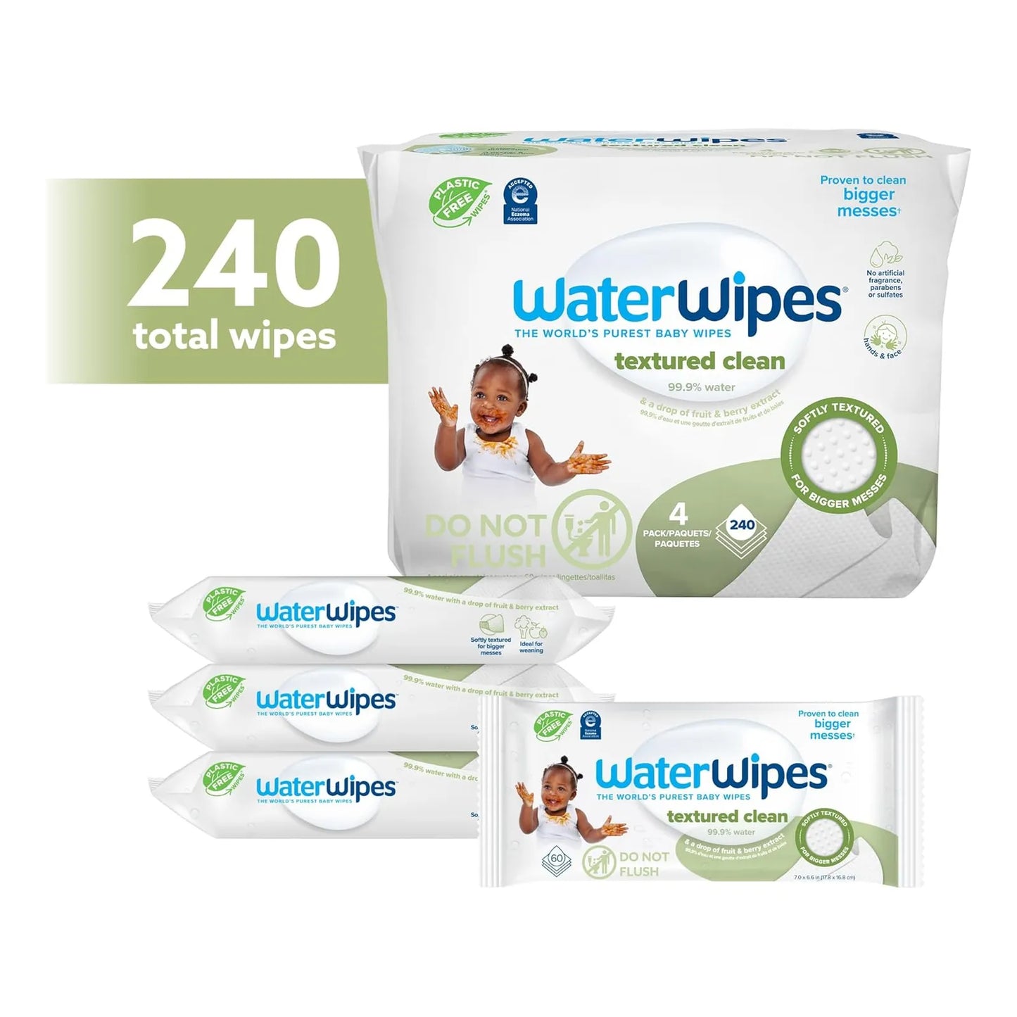 Toallitas Húmedas Bebé Con Jabón Suave Hipoalergénicas Protección Piel Sensible