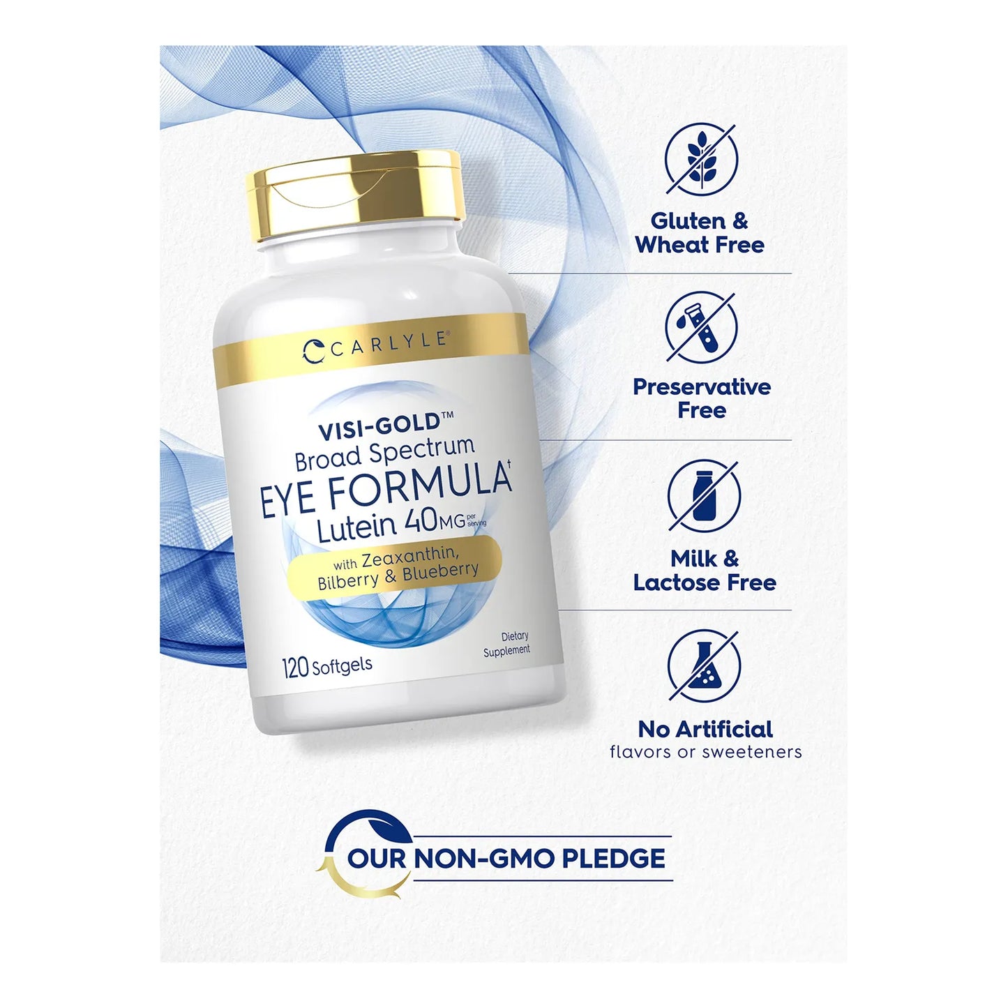 Capsulas Salud Ocular Luteina 40 Mg Zeaxantina Arandano 120 Unidades