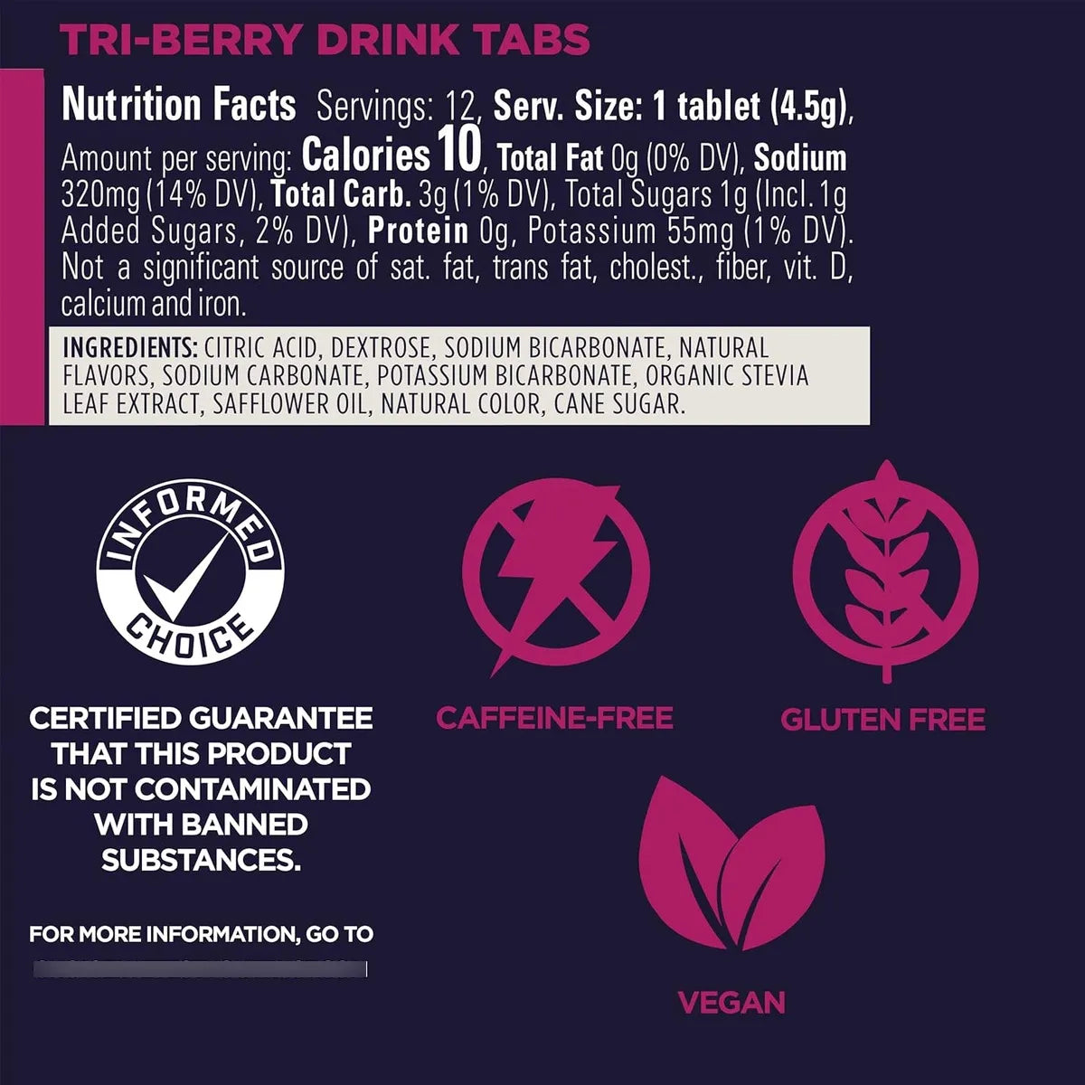 Tabletas Hidratacion GU Veganas 4 Unidades 48 Porciones Electrolitos Sin Gluten
