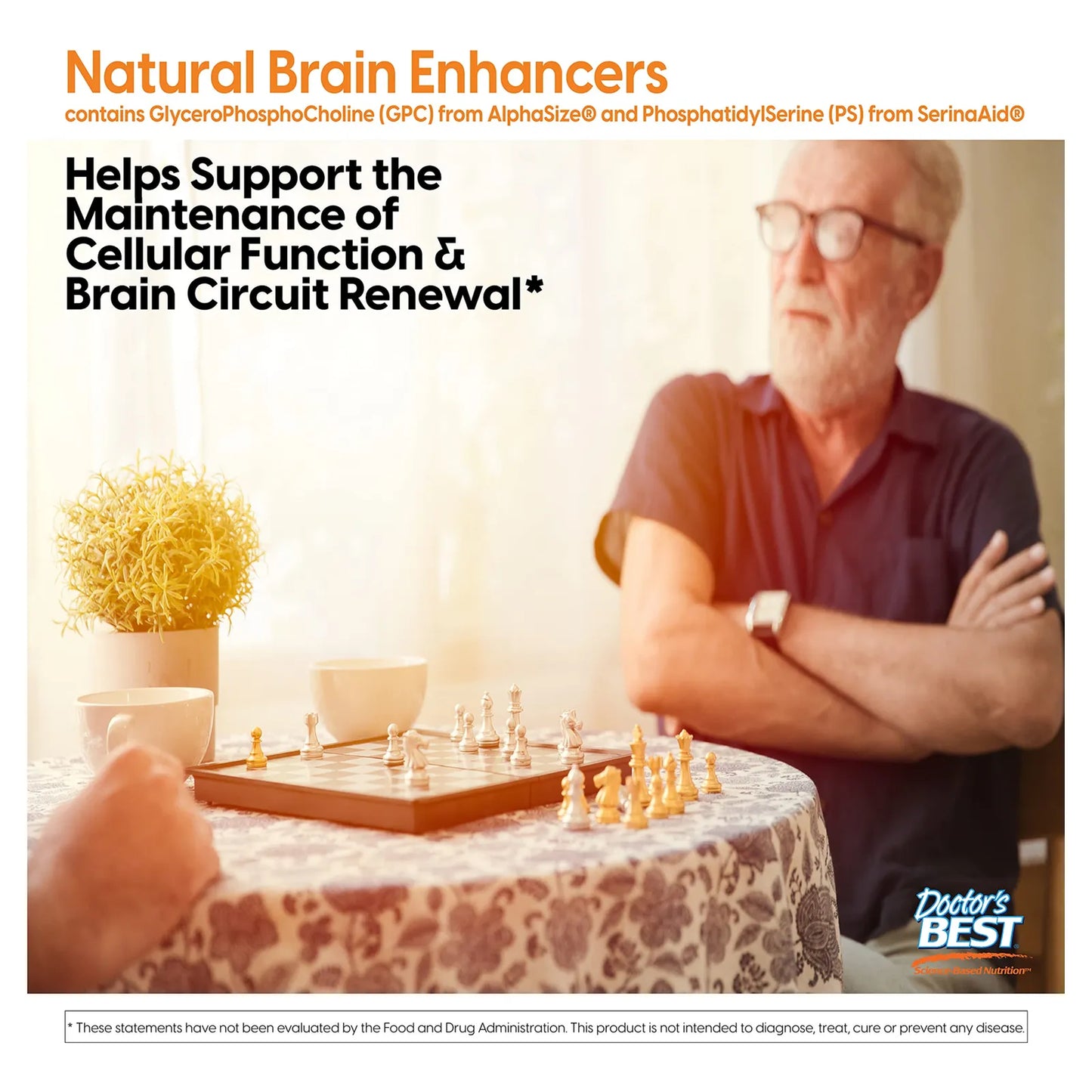 Doctor's Best Potenciadores Cerebrales Naturales 60 Cápsulas Veganas Sin Gluten