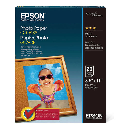Papel Fotográfico Brillante A4 20 Hojas Color Blanco Para Impresiones Profesionales