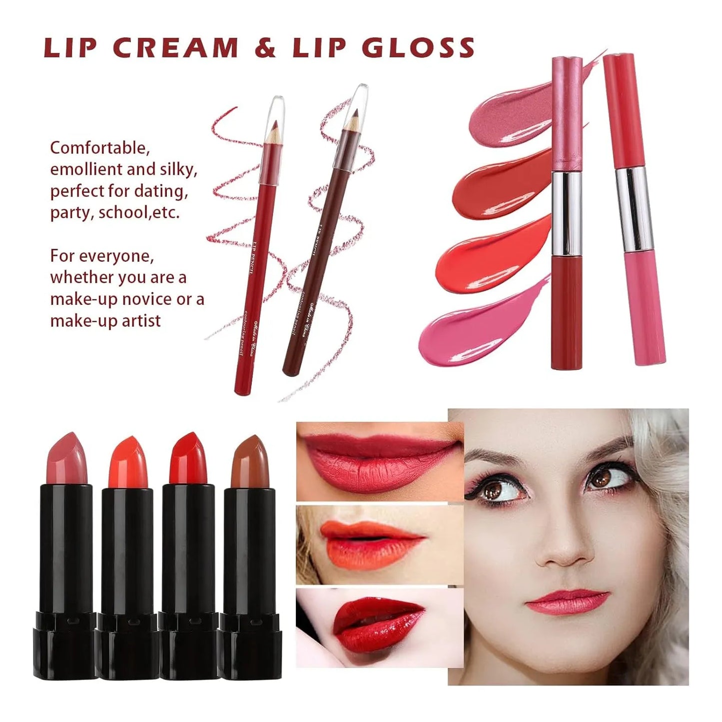 Kit De Maquillaje Completo 106 Piezas Profesional Para Adolescentes