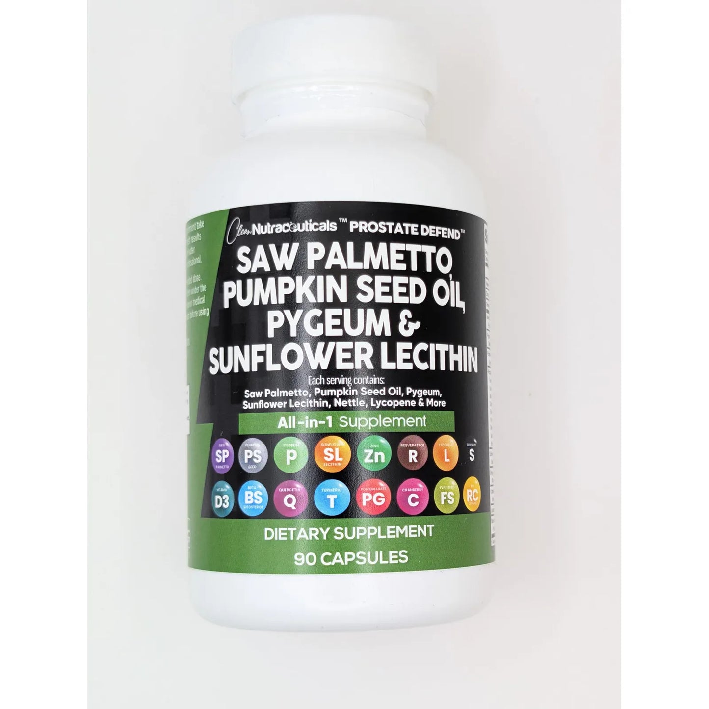 Suplemento Prostático Saw Palmetto Semilla Calabaza Pygeum Lecitina 90 Caps