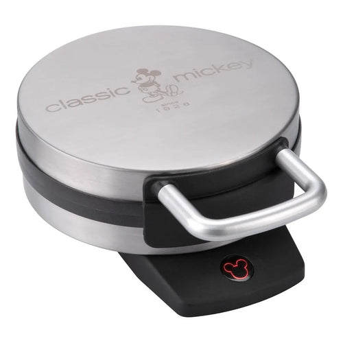 Máquina Para Hacer Gofres Disney DCM1 Classic Mickey Acero Plateado Placas Teflón