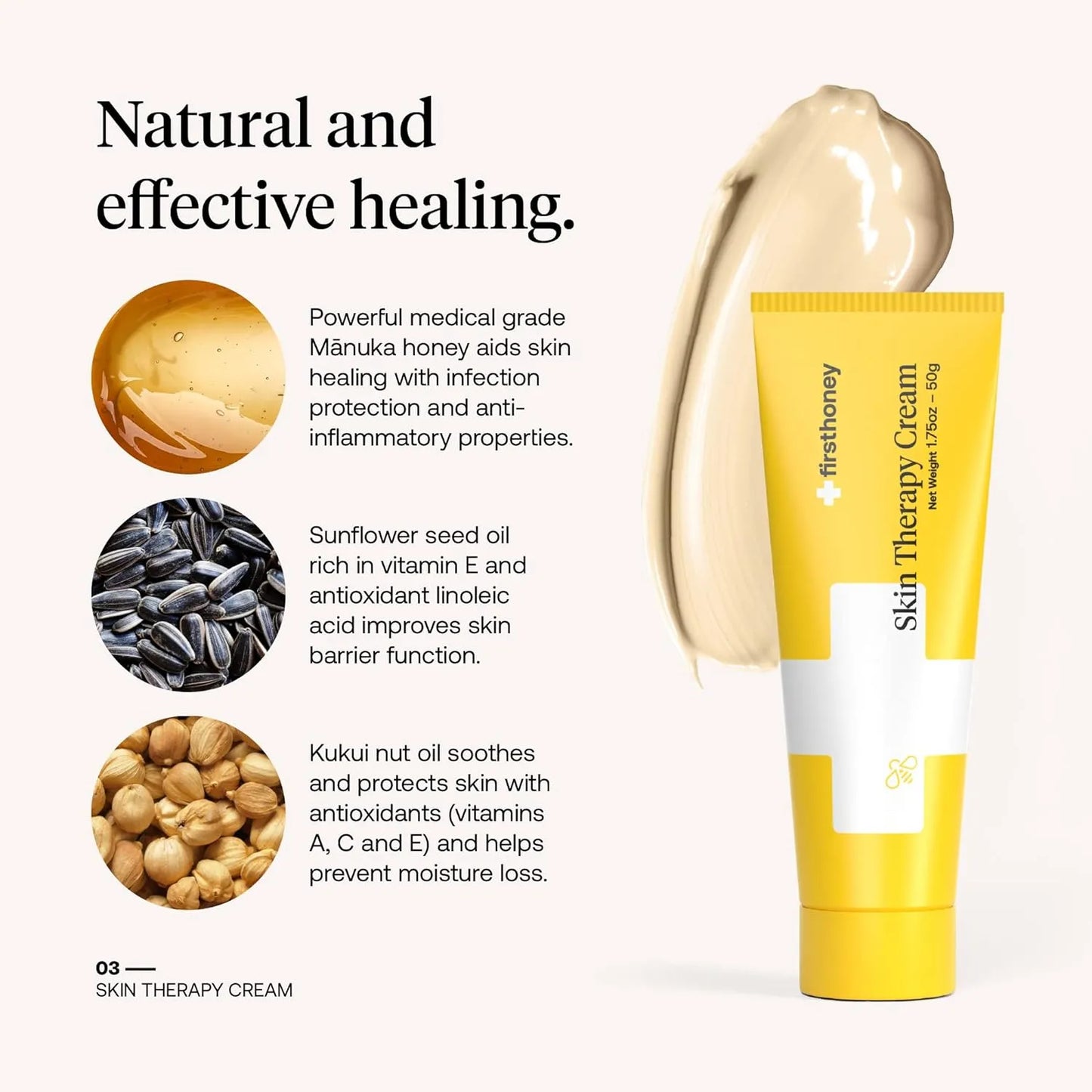 Crema De Miel Manuka First Honey 50g Alivia Eczema Psoriasis Piel Seca