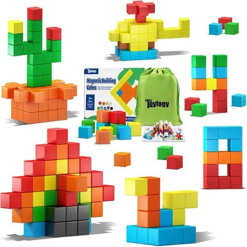 Bloques Magneticos Soyee 48 Piezas Juguete Educativo Creativo Para Niños