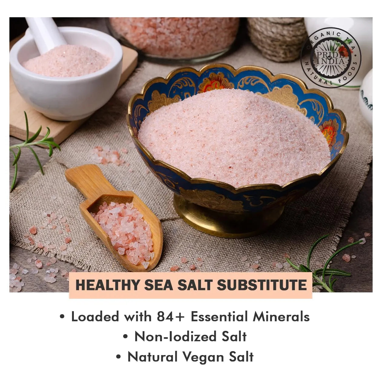 Sal Rosa Del Himalaya Pura 1 Kg 84 Minerales Naturales Vegana
