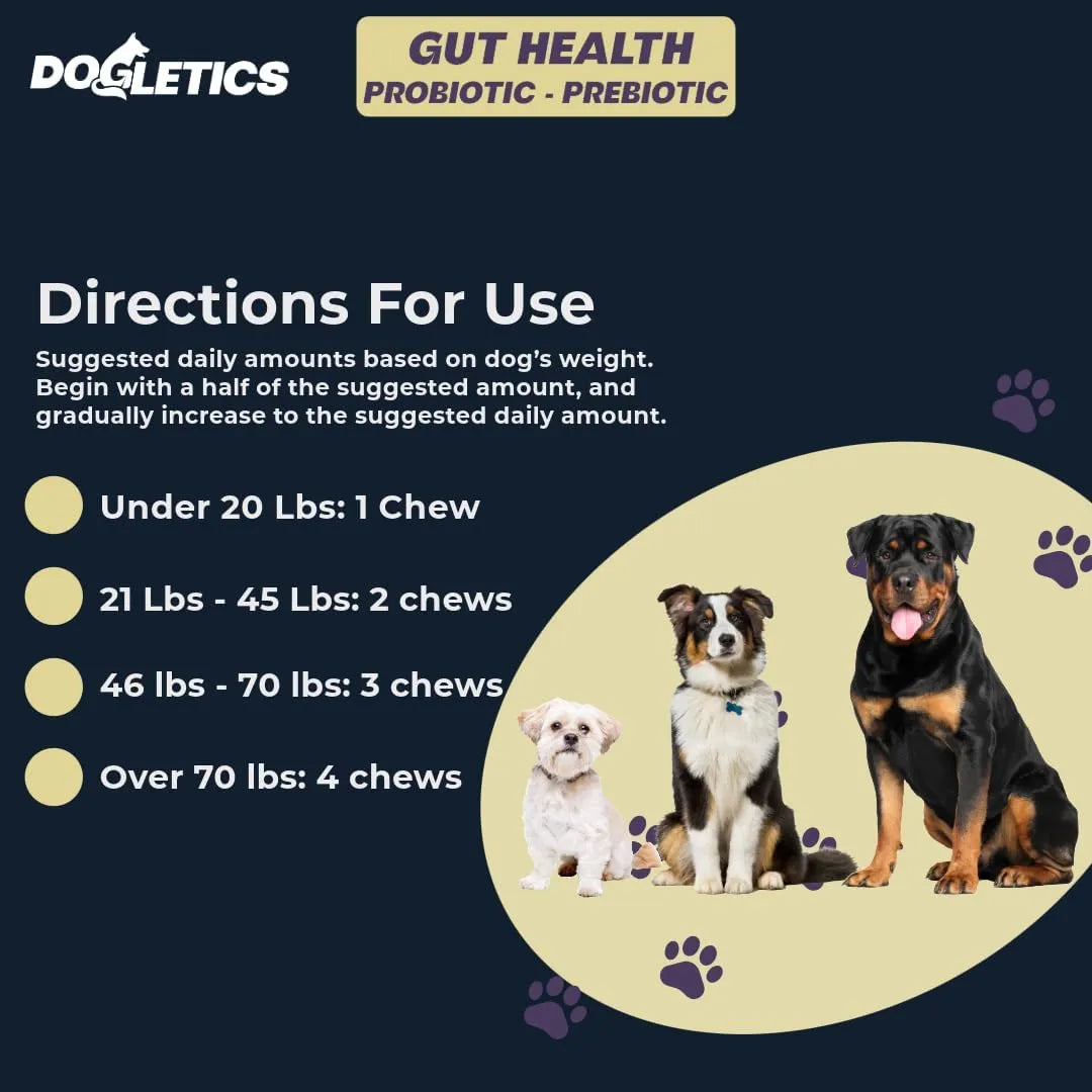 Probiótico Prebiótico Salud Intestinal 90 Unidades Apoyo Mic Perros