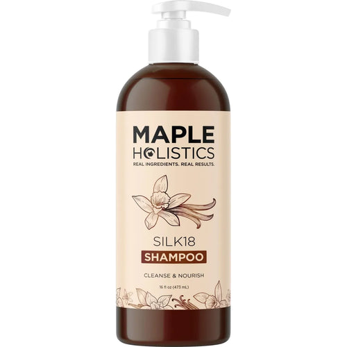Champú Hidratante Cabello Seco Aminoácidos De Seda Maple Holistics Cabello Fresco Y Manejable