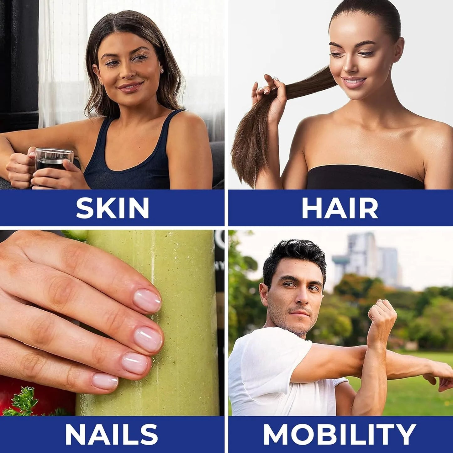 Polvo De Péptidos De Colágeno Hidrolizados Tipo 1 Y 3 Para Piel Cabello Y Uñas