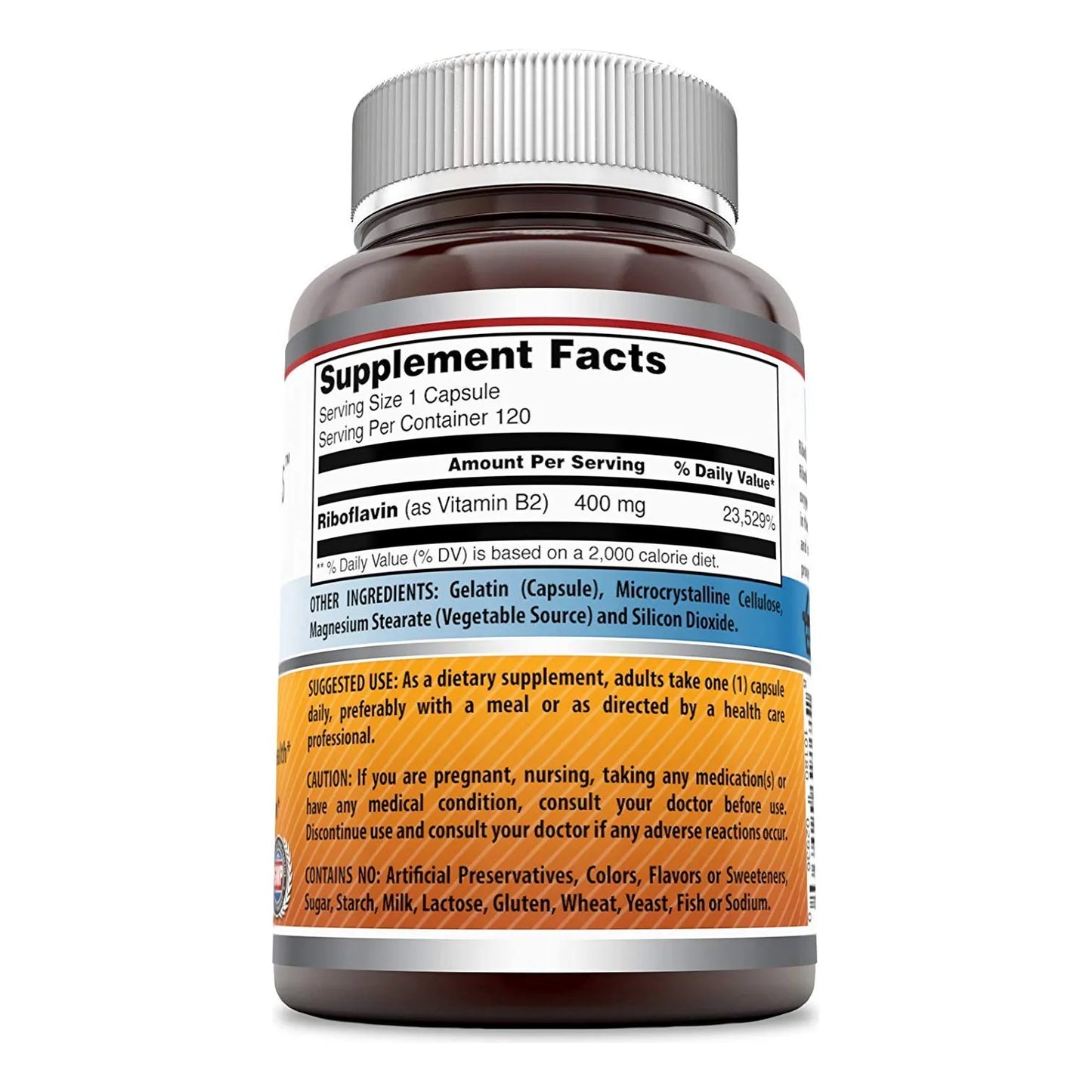 Suplemento De Riboflavina 400mg Promueve Sangre Saludable Y Energía