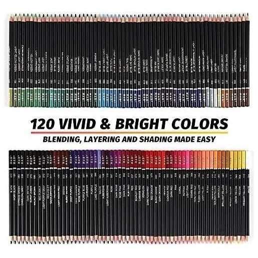 Kit 122 Lapices De Colores Núcleo Suave Profesional Dibujo Arte