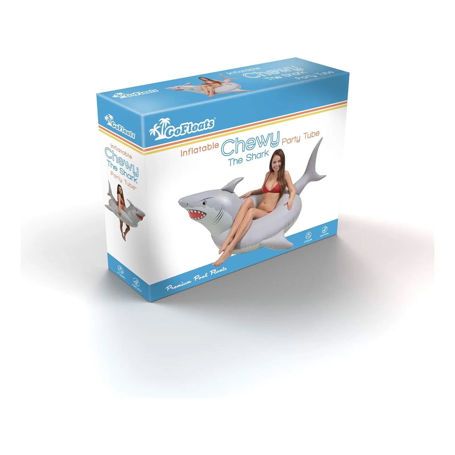 Flotador Hinchable Tiburón GoFloats Diversión Familiar Premium