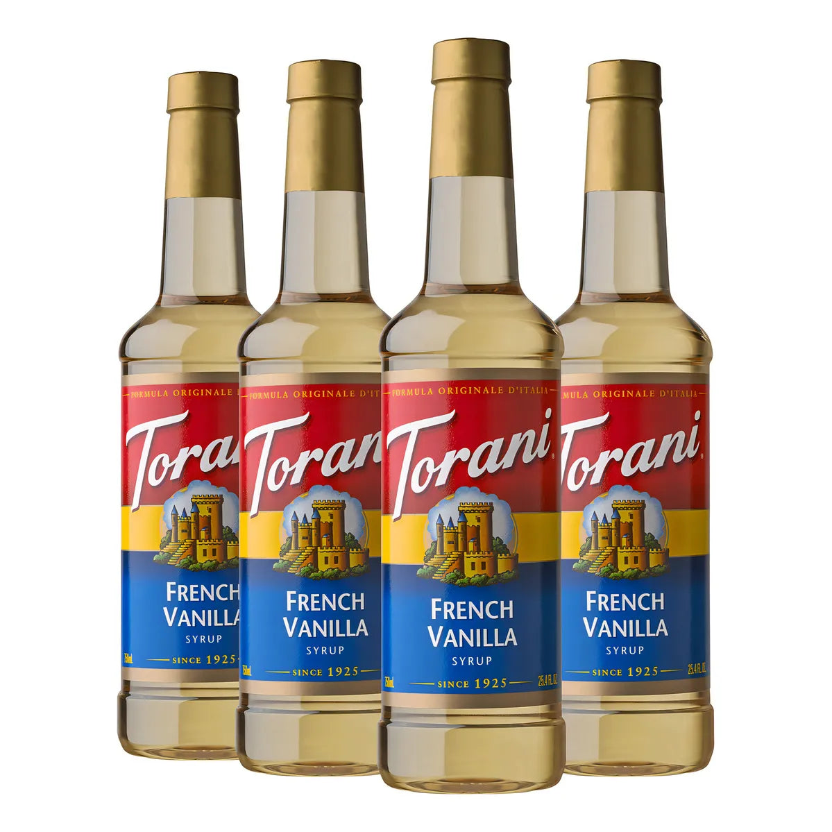 Jarabe De Vainilla Francesa 750 Ml Paquete De 4 Unidades Sabor Autentico Y Aroma Irresistible