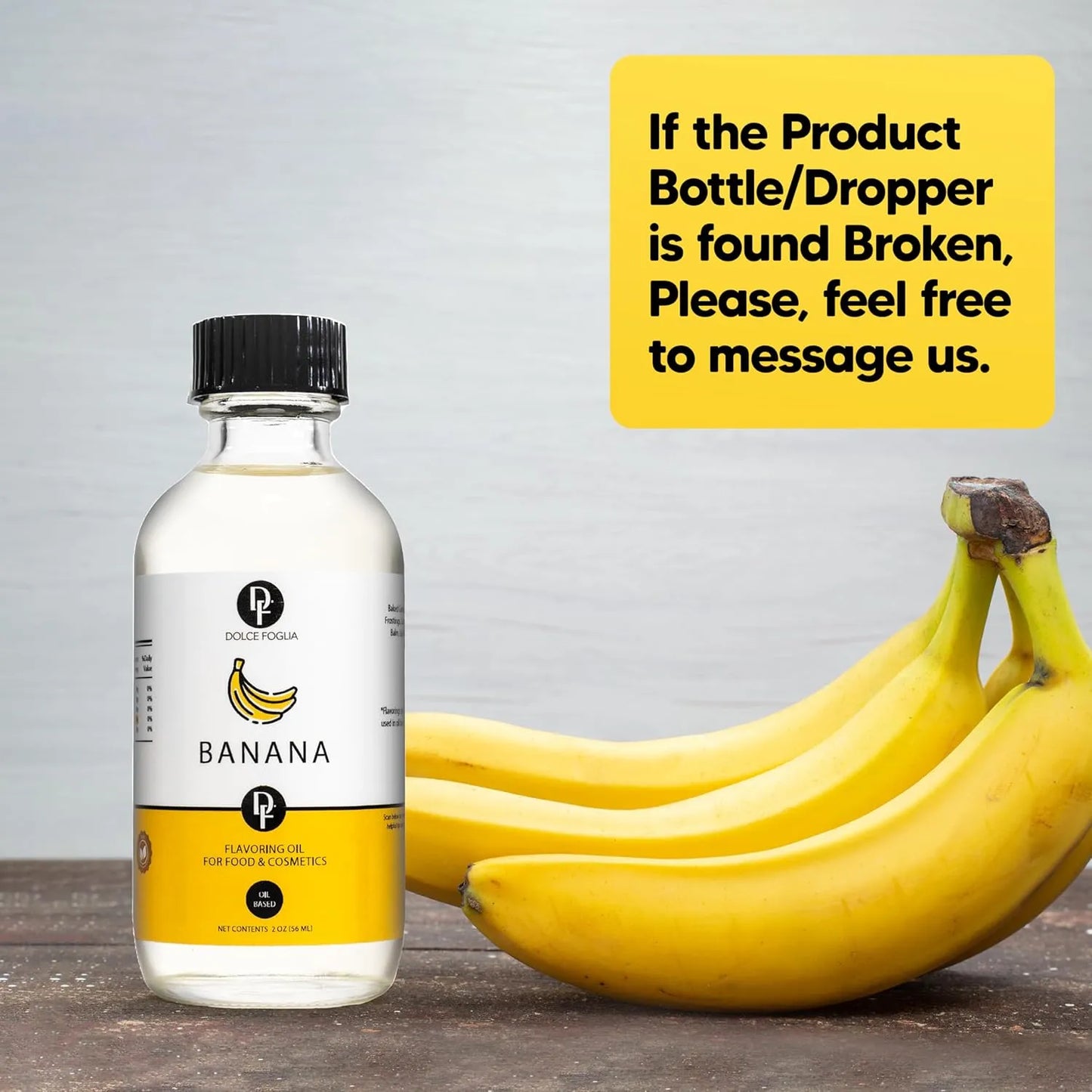 Extracto De Platano 2 Oz Saborizante Multiusos Soluble En Aceite Para Postres Y Hornear