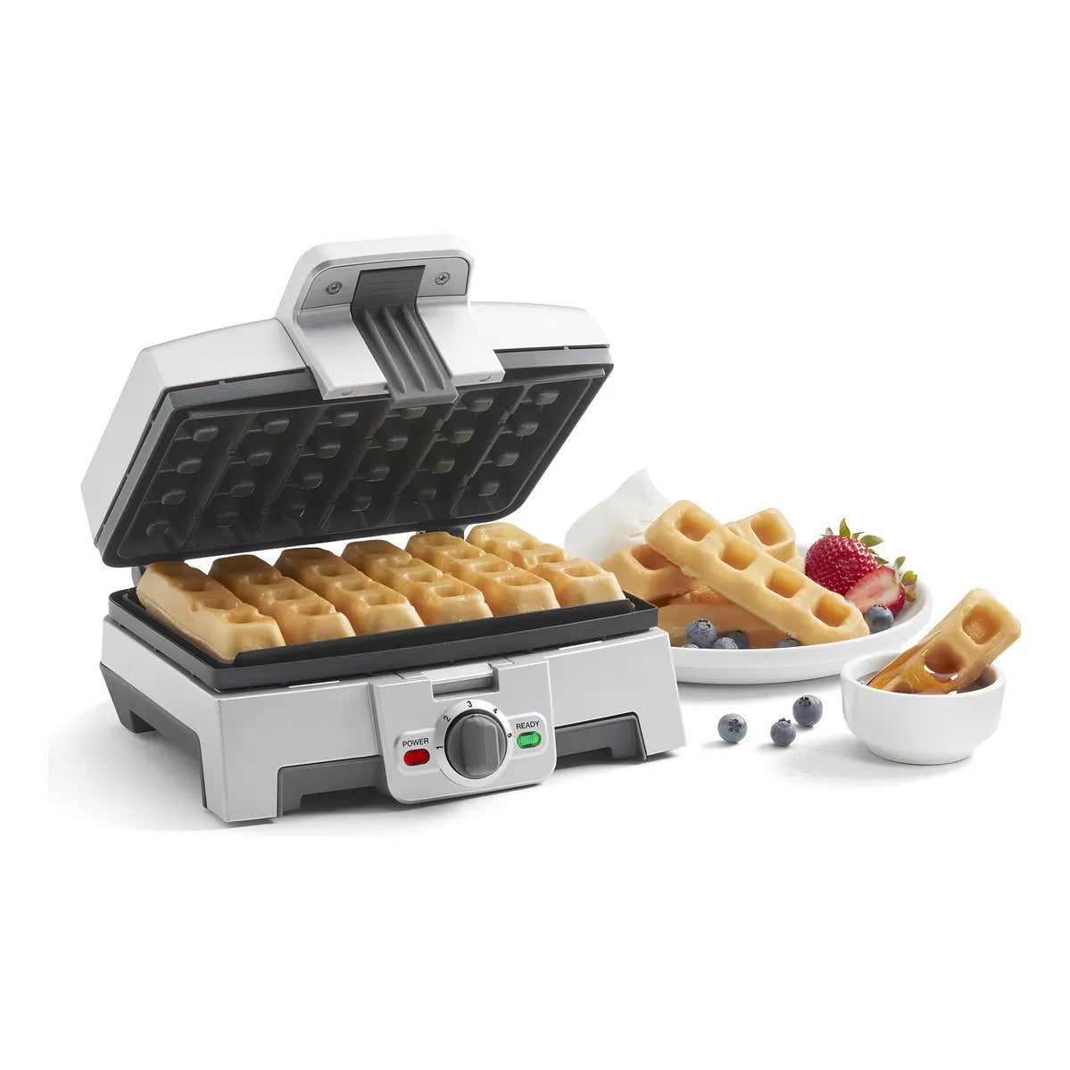 Cuisinart Maquina Para Hacer Gofres WAF-ST6 Plateado 6 Palitos Antiadherente