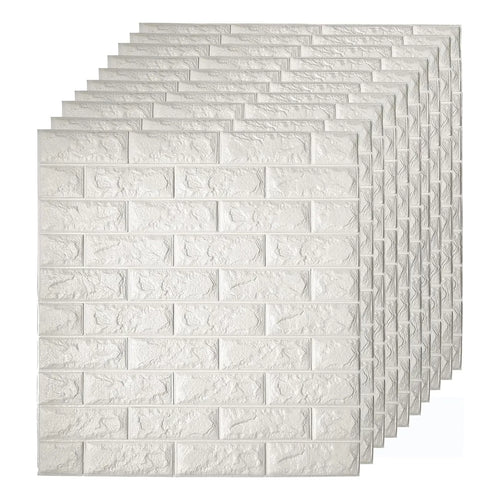 10 Unids Pegatinas Pared Ladrillo 3D Autoadhesivas Extraíbles Impermeable