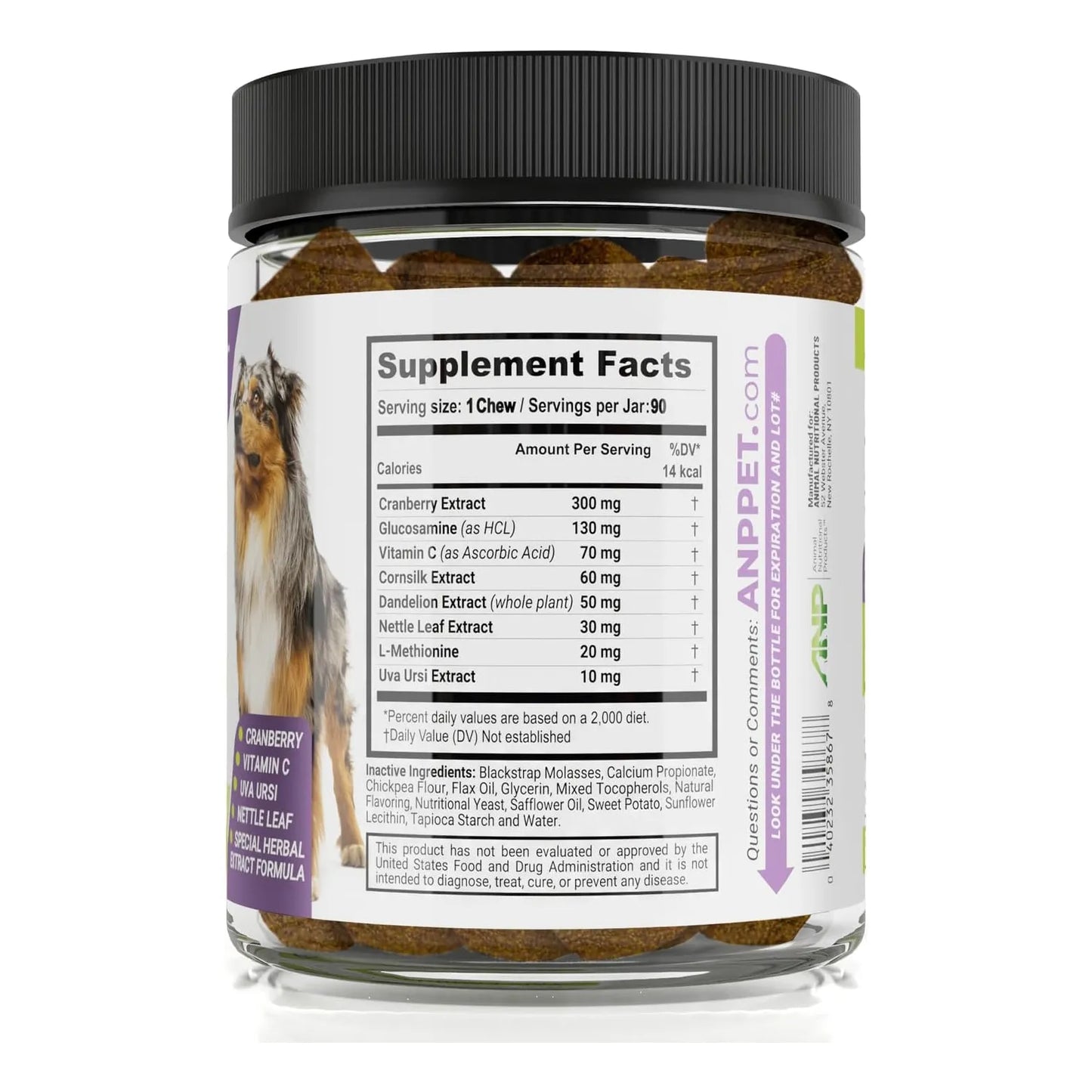 Tratamiento Masticable UroMAXX Para Infeccion Urinaria En Perros Sabor Pollo Natural