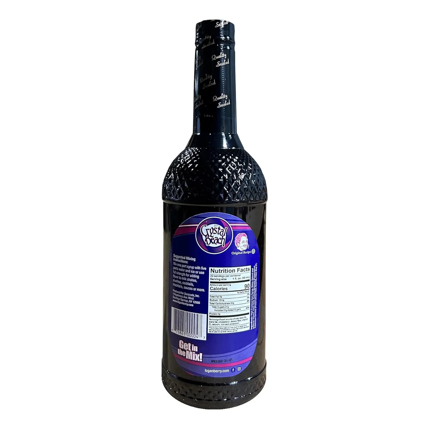 Cristal Playa Sirope Original Sabor Frambuesa Mora 1 Litro Vitaminas A Y E