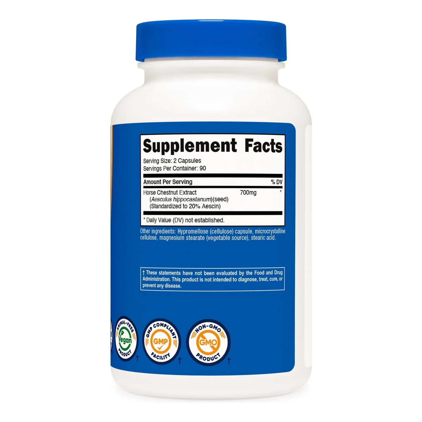 Cápsulas Extracto Castaño De Indias 700 Mg 180 Unidades Vegano Sin OMG