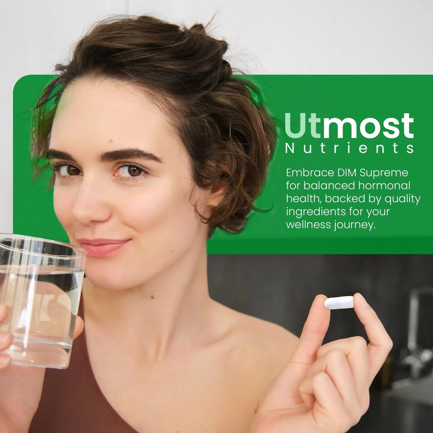 Suplemento DIM Para Mujeres 350 Mg Extracto De Brócoli Y Bioperina Regulador Hormonal