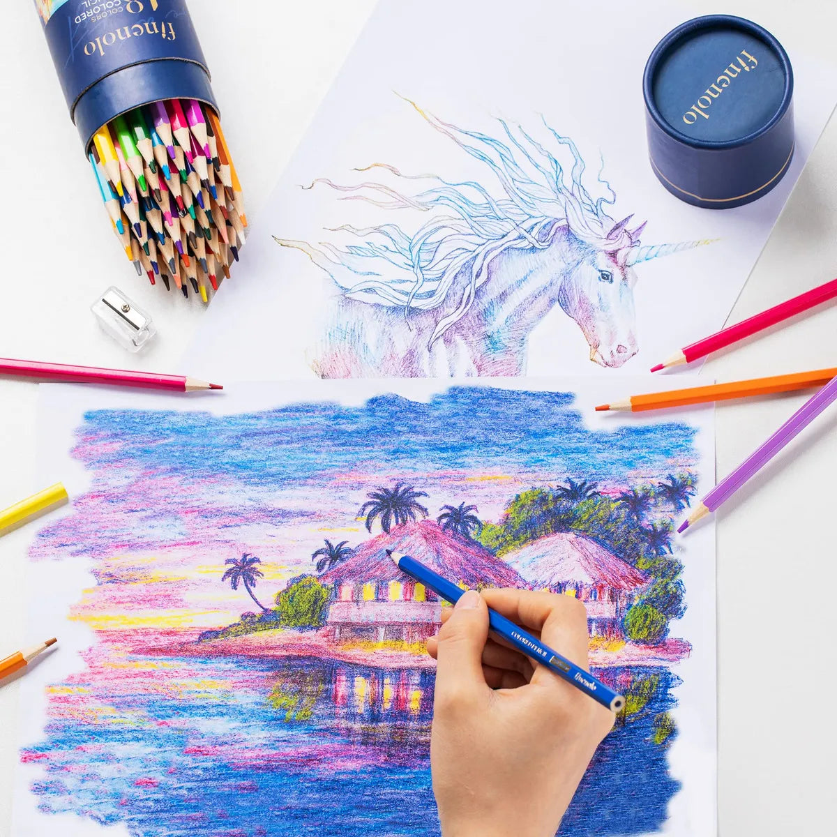 72 Lápices De Colores Profesionales Núcleo Suave Para Artistas Y Niños