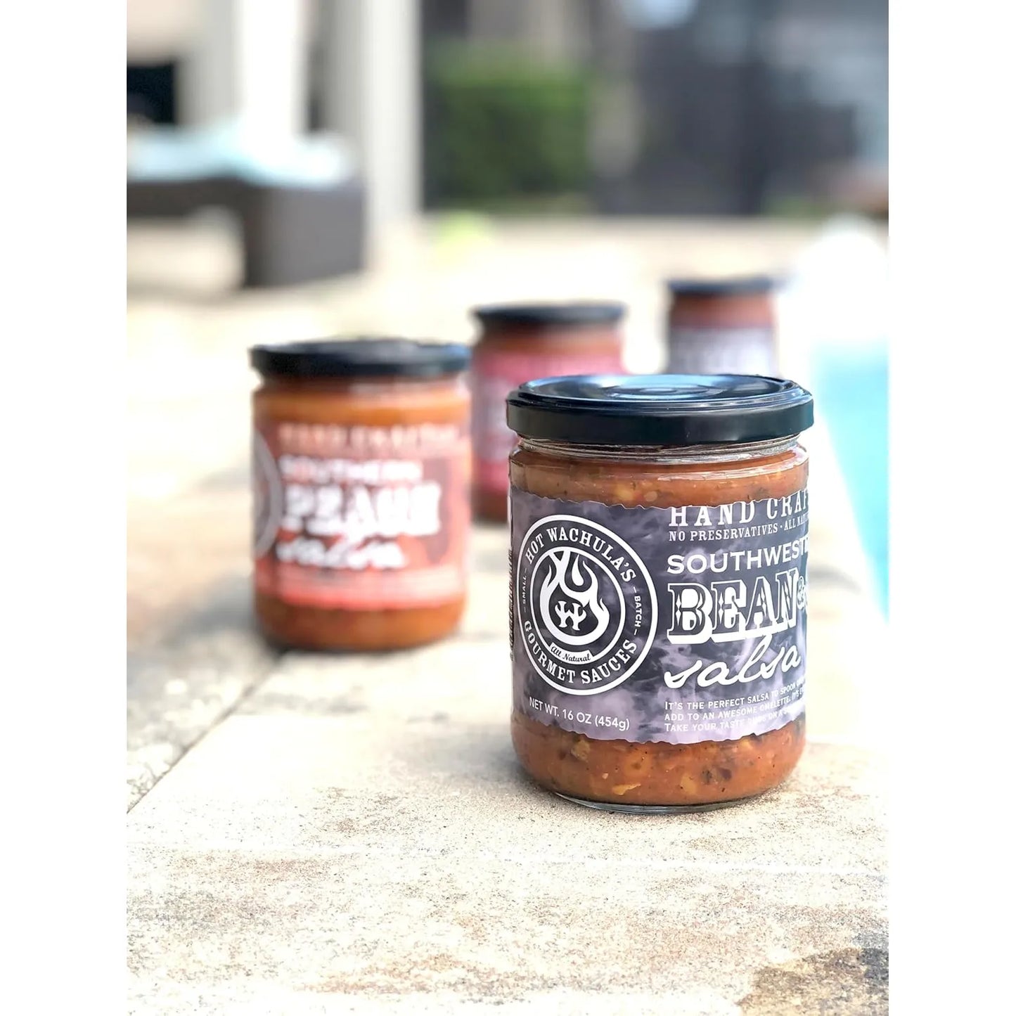 Salsa De Melocotón Dulce Y Picante Hot Wachula 250 Ml Importada