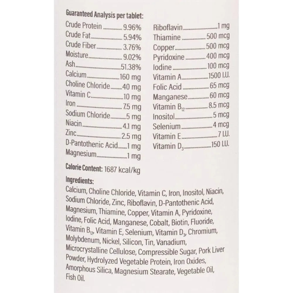 Multivitamínico Diario Para Perros Con Minerales 365 Tabletas Salud Y Energía