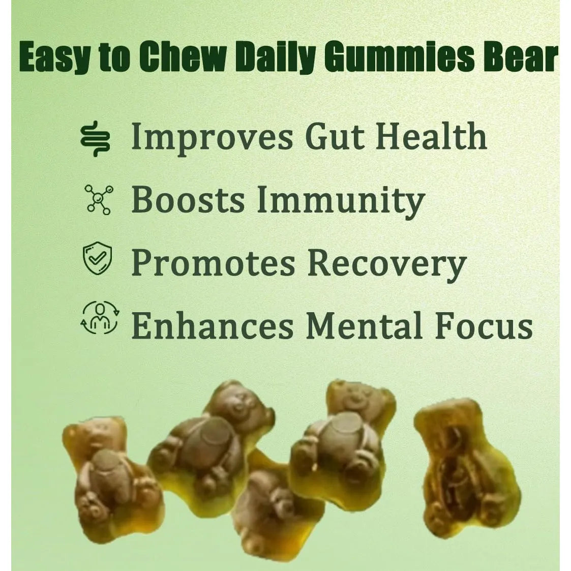Gomitas Diarias De Clorella Espirulina Salud Digestiva Energia Natural 224 Gomitas