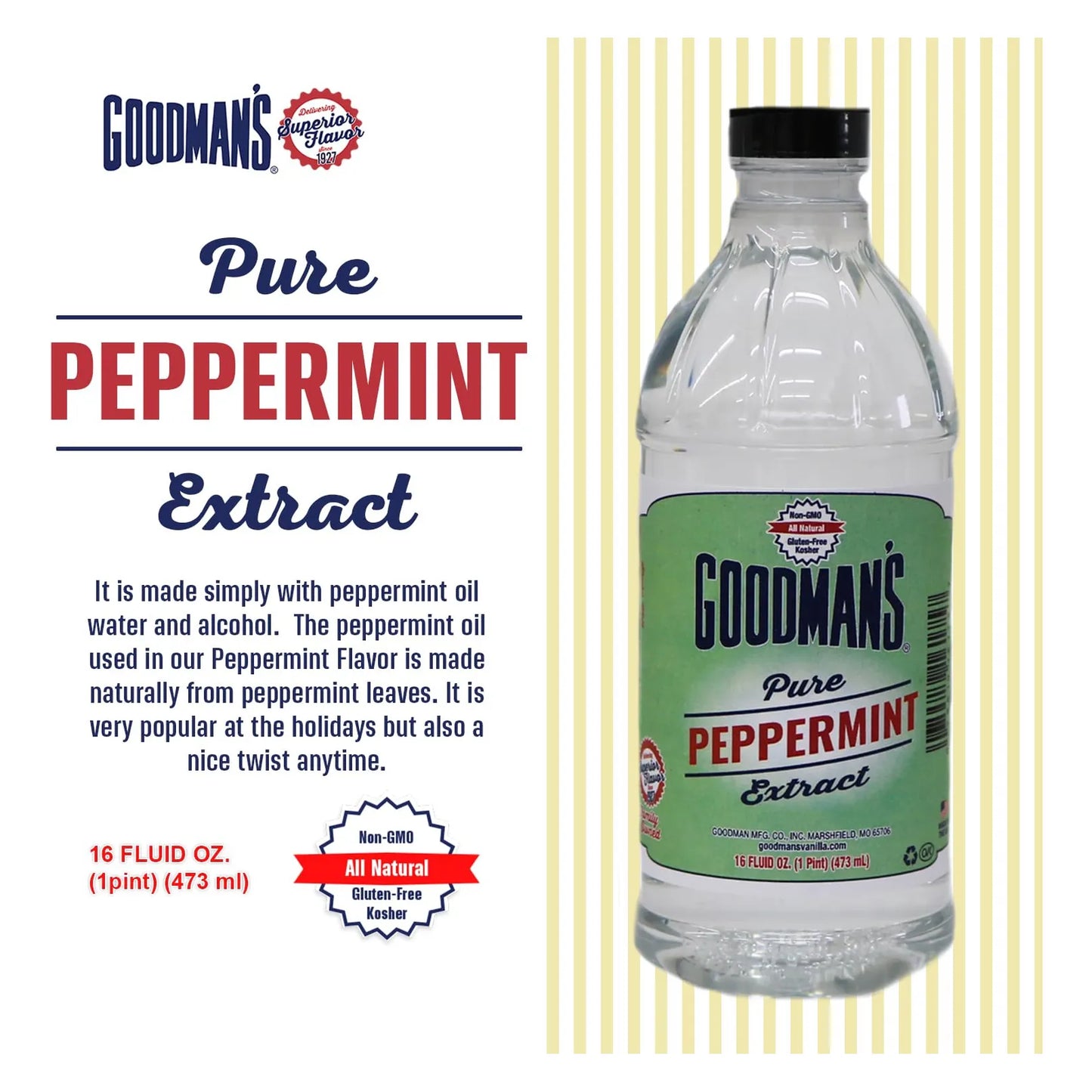 Extracto De Menta Puro 100 Ml Ideal Para Chocolate Caliente Y Mas Goodman's
