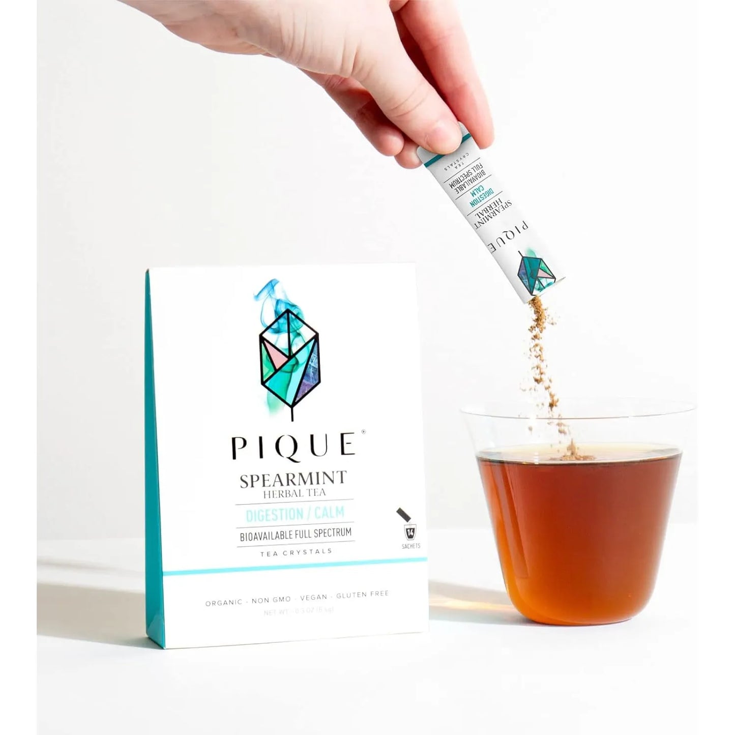 Cristales De Té De Menta Orgánica Sin Cafeína Alivia Náuseas Digestión Saludable