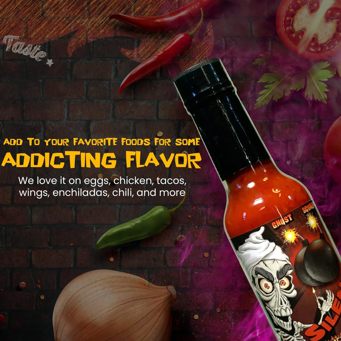 Salsa Picante Achmed Con Escorpion Carolina Reaper Y Ghost Peppers 5 Oz