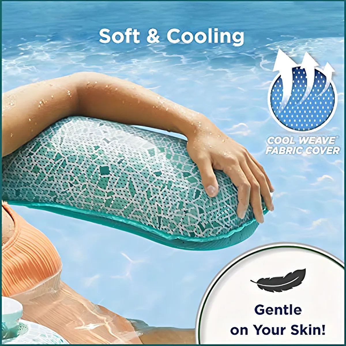 Aqua Mosaic 3 En 1 Sillon De Piscina Flotador Transformable Verde