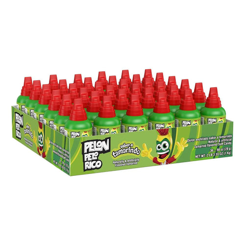Caramelos Pelon Pelo Rico Sabor Tamarindo Original 36 Botellas Exprimibles