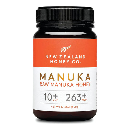 Miel De Manuka Cruda UMF 10+ MGO 263+ 500g Certificada Nueva Zelanda Honey Co