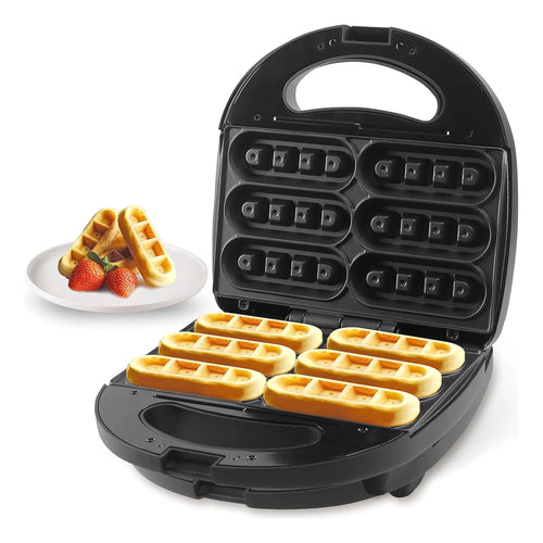 Máquina Hacer Gofres Mini Plancha 6 Palitos Ideal Desayunos Rápidos